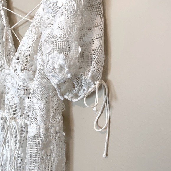 For Love & Lemons white daisy crochet maxi dress - Picture 11 of 17